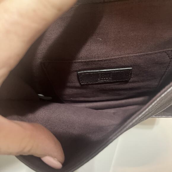 Frye Jade Leather Crossbody Or Double Chain Strap Shoulder Purse Brown MSRP $198 - Picture 6 of 16